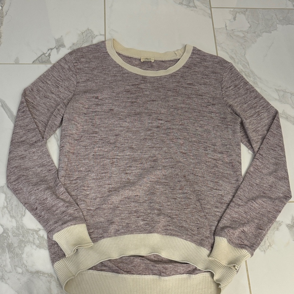 Wilfred Women's Heathered Purple Sweater
